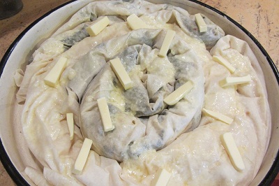 Баница с лапад — стъпка 1