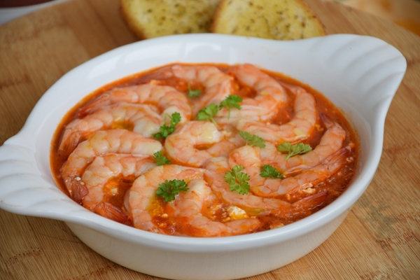 Скариди саганаки — стъпка 6