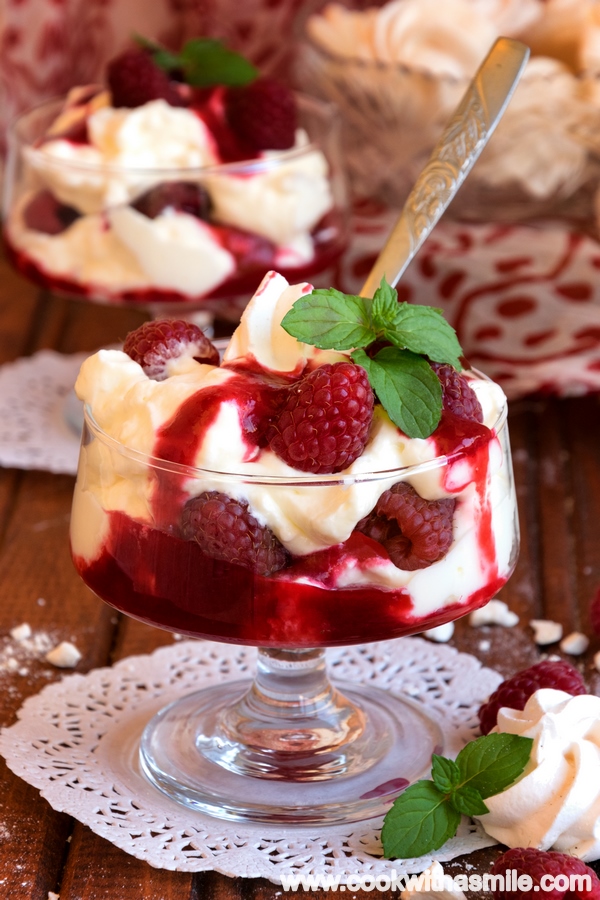 Итънска бъркотия с малини (Eton mess) — стъпка 4