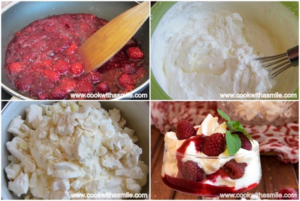 Итънска бъркотия с малини (Eton mess) — стъпка 2