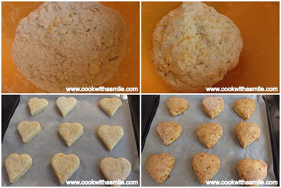 Сконс с чедър и мащерка (scones) — стъпка 3