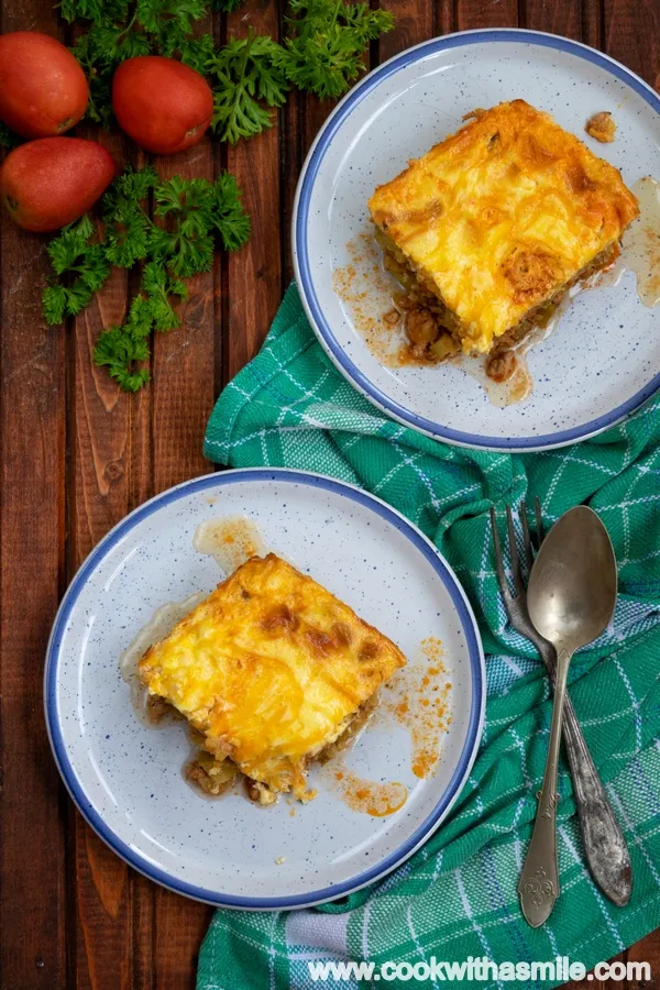 Мусака с тиквички и кайма
