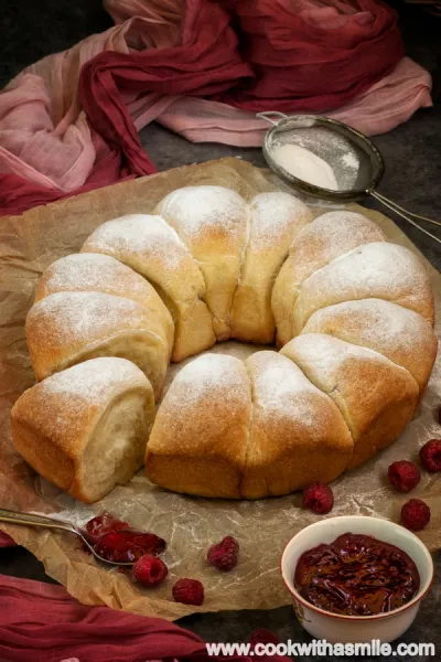 Печени бухти с квас (или мая)