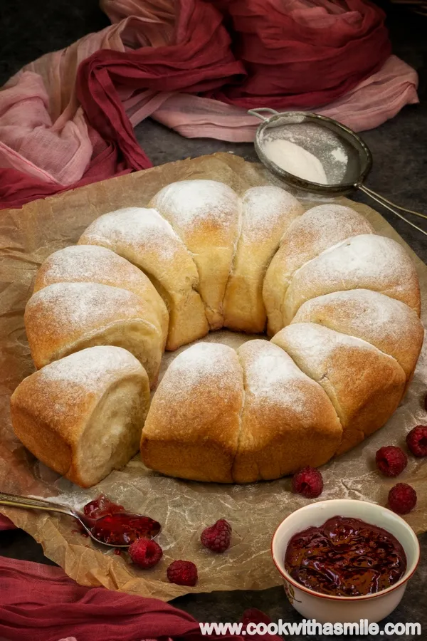 Печени бухти с квас (или мая)