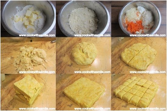 Солени бисквити с моркови и пармезан — стъпка 3